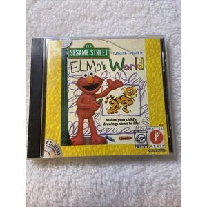 Create & Draw in Elmo's World PC CD ROM Windows Sesame Street 1999 VTG